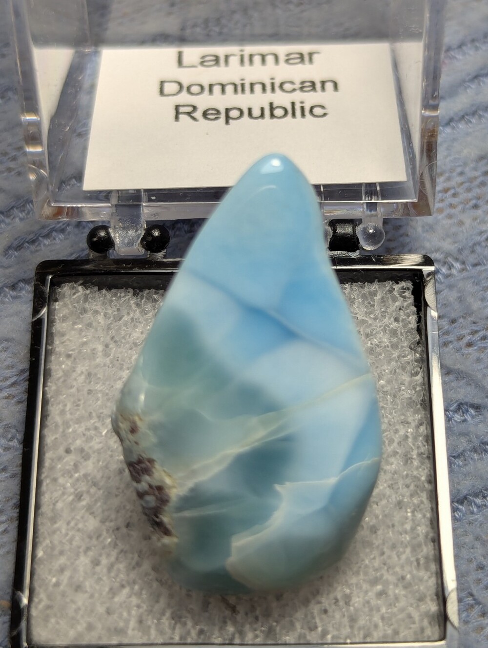 Larimar Polished Chunky Slab Piece